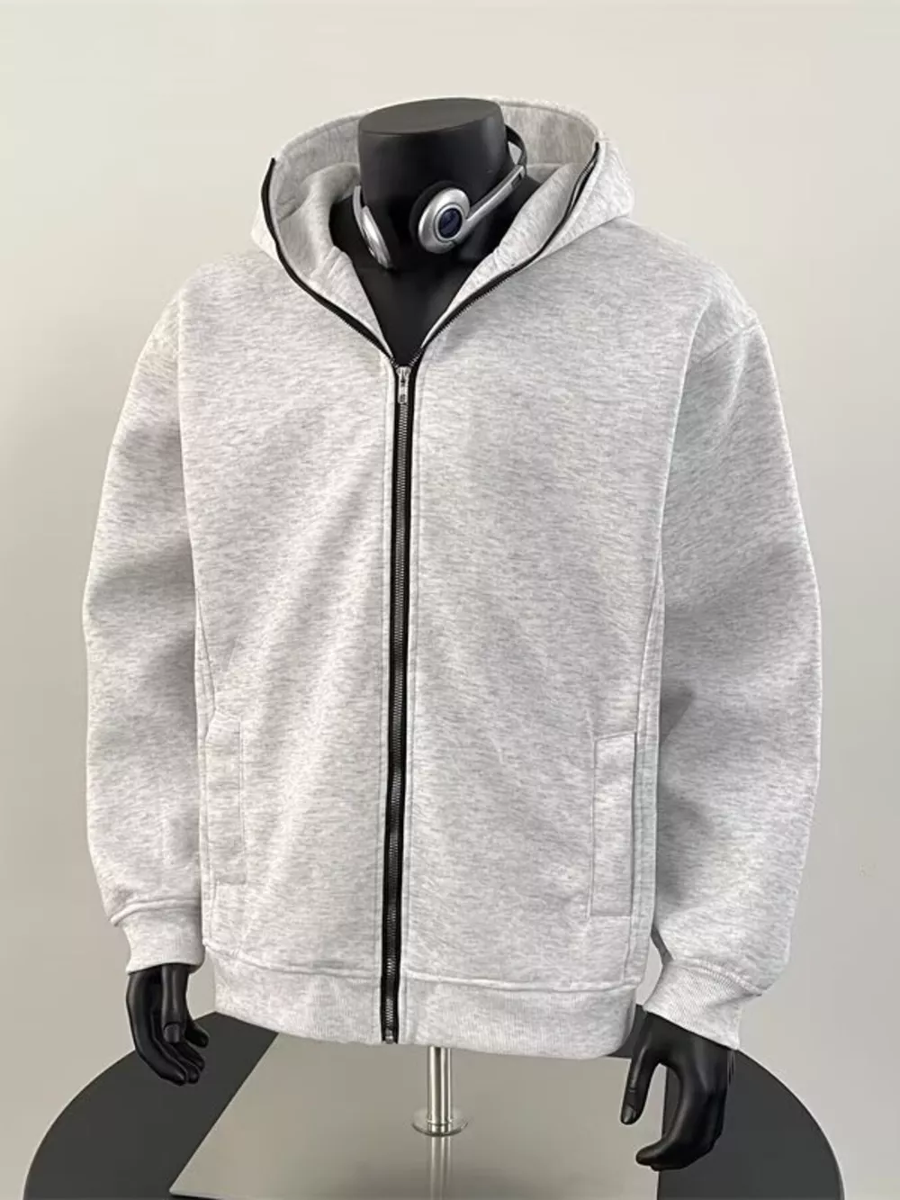 Men's Zip Up Long Sleeve Hoodie, image 4