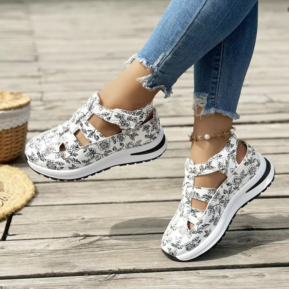 Cutout Velcro Sandals, image 8