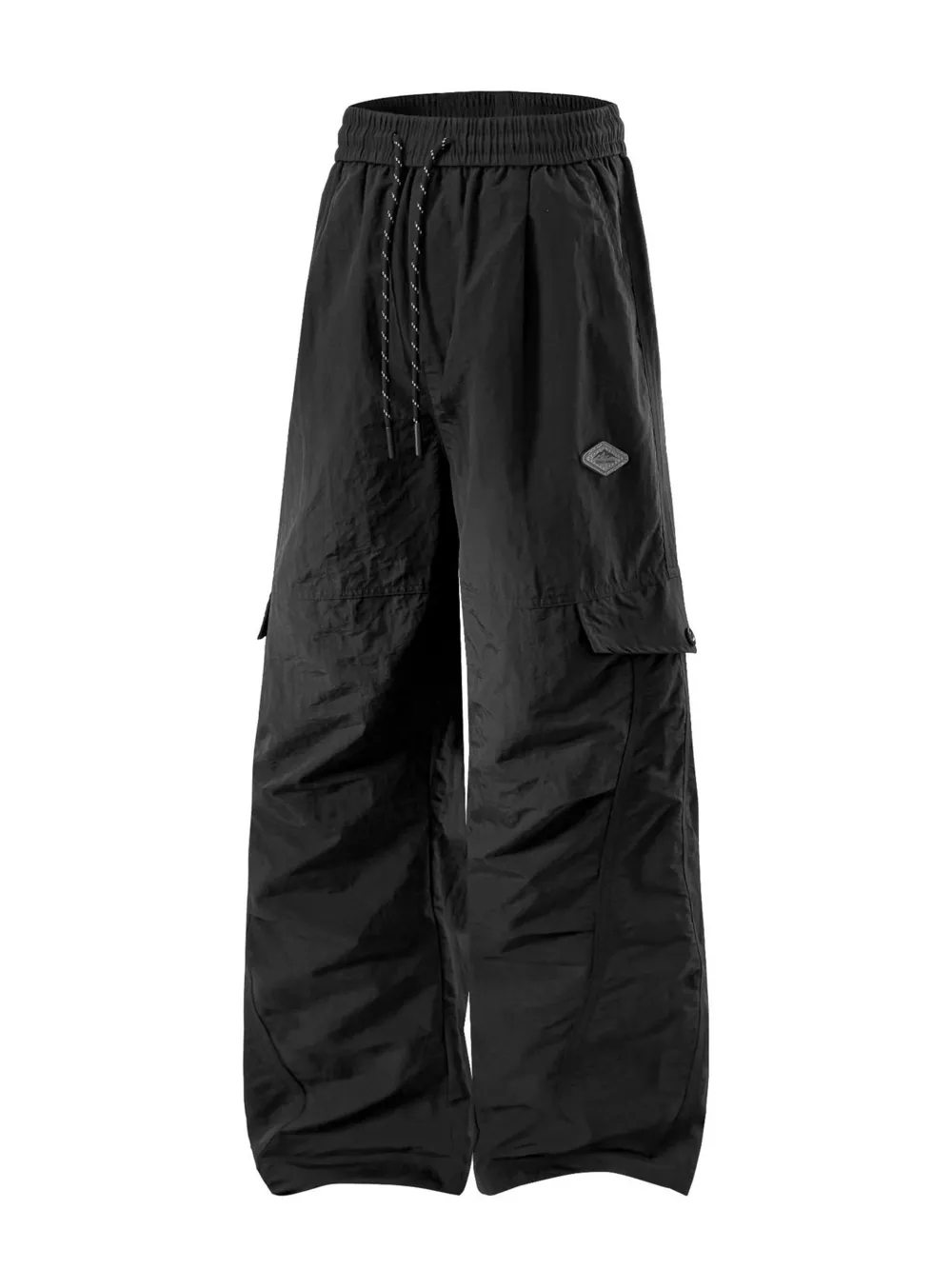 Men's Plus Size Relaxed Fit Cargo Pants with Drawstring, image 4