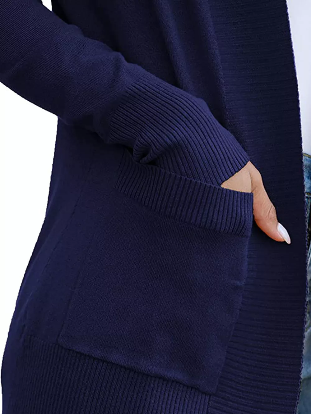 Open Front Knit Cardigan, image 7