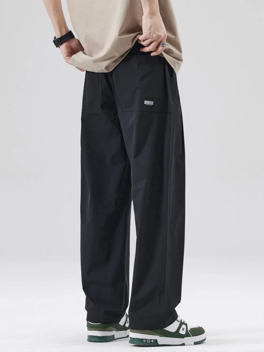 Men's Full Size Wide Leg Casual Pants Plus Size, image 6