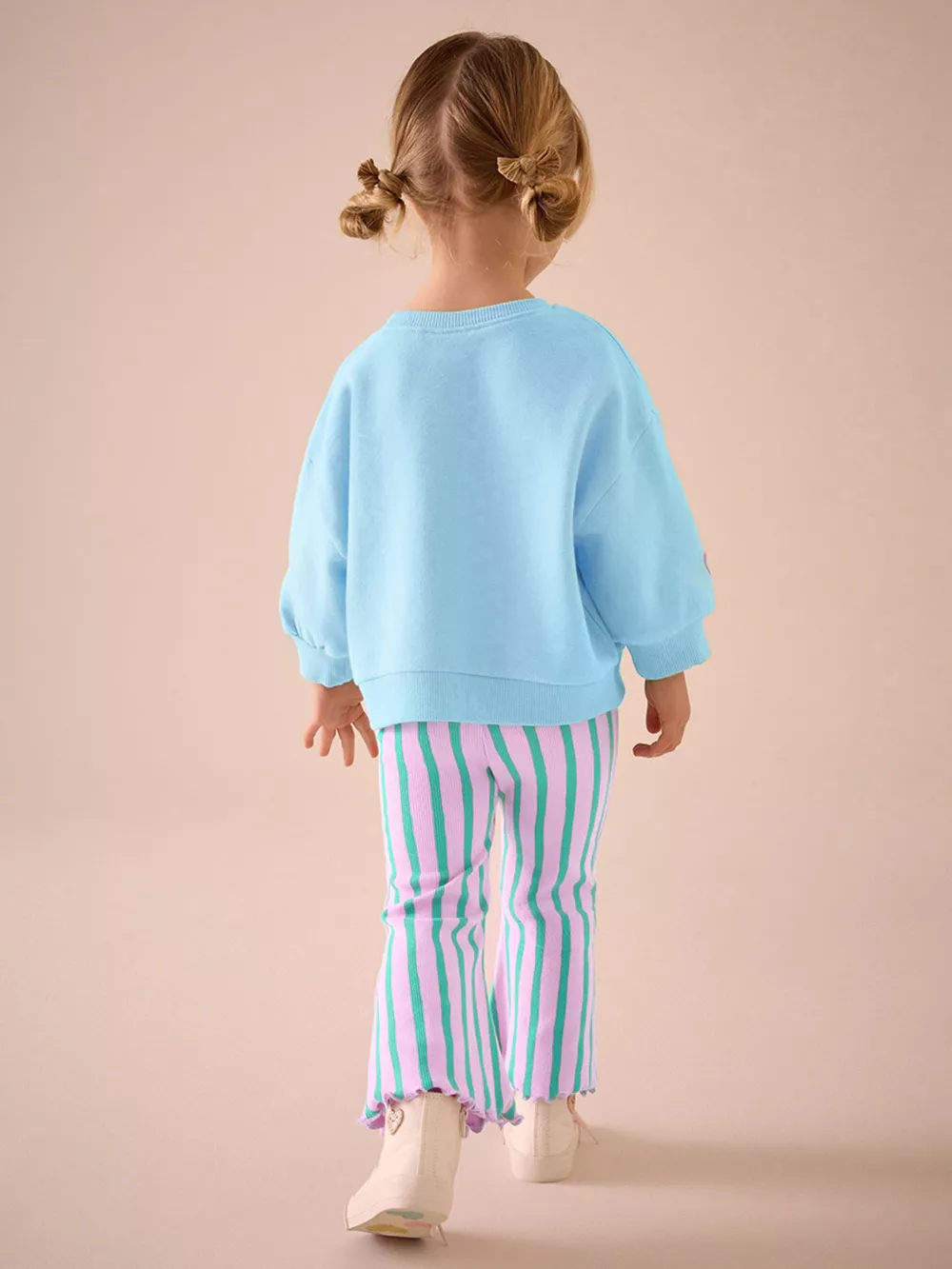 Children's Turtle Round Neck Top and Pants Set, image 3