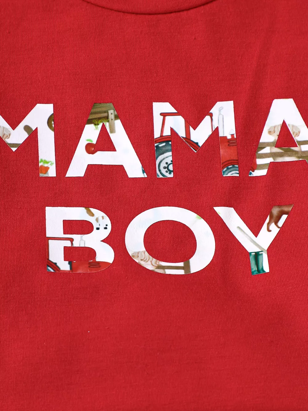 Children's Mama' Boy Graphic Casual Tee and Shorts Set, image 8