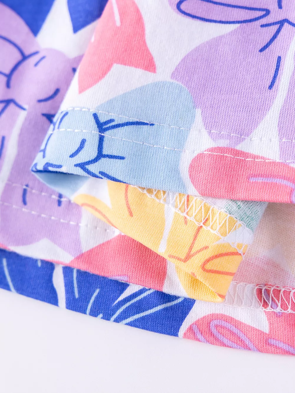 Children's Bow Print Tiered Dress, image 4