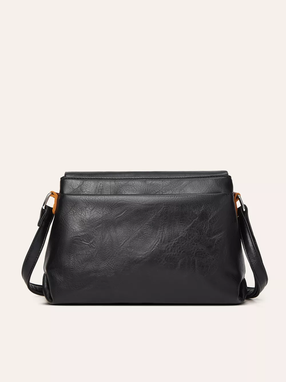 Vintage PU Leather Flap Crossbody Bag, image 3