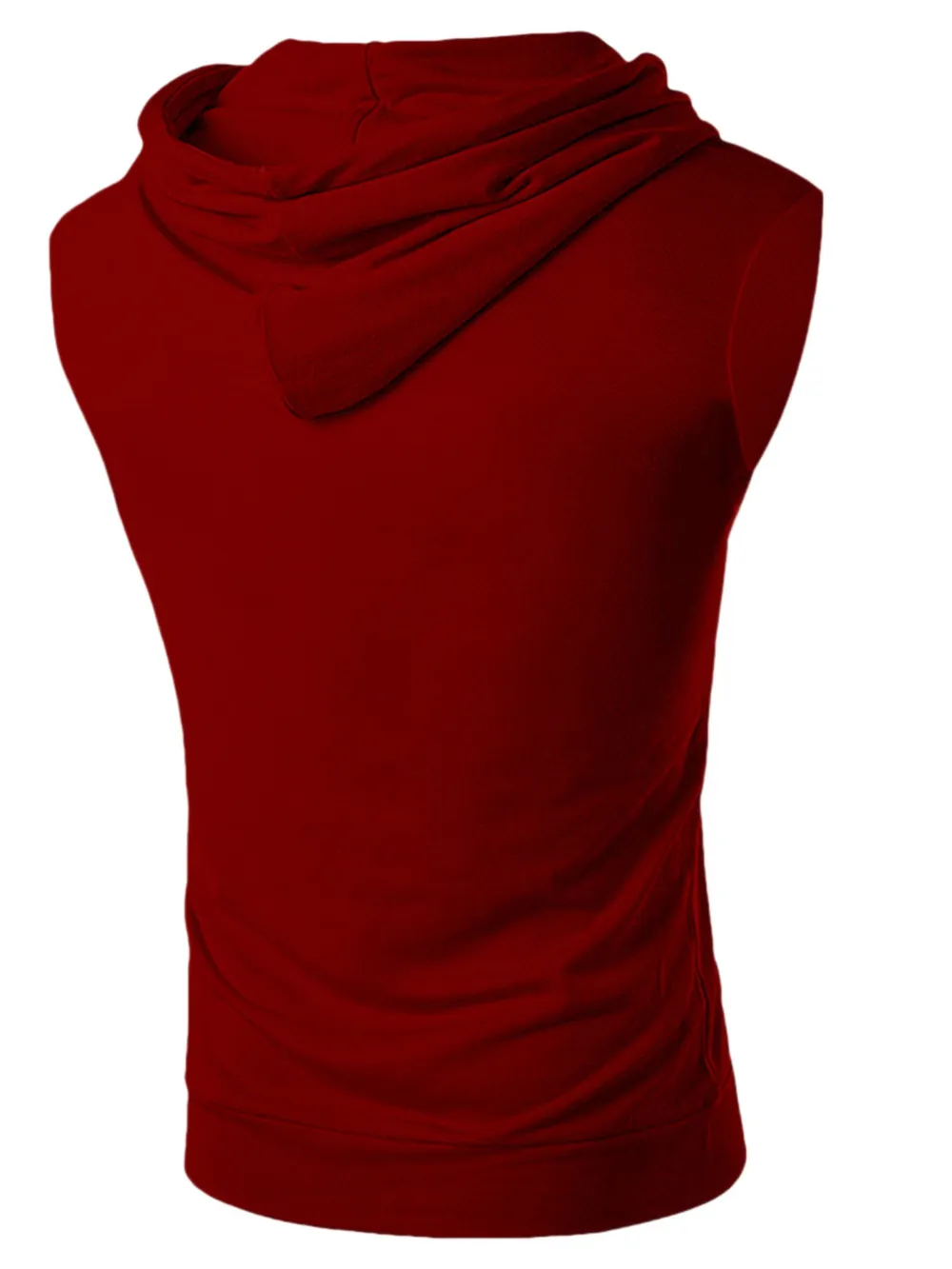 Men's Drawstring Hooded Tank, image 9
