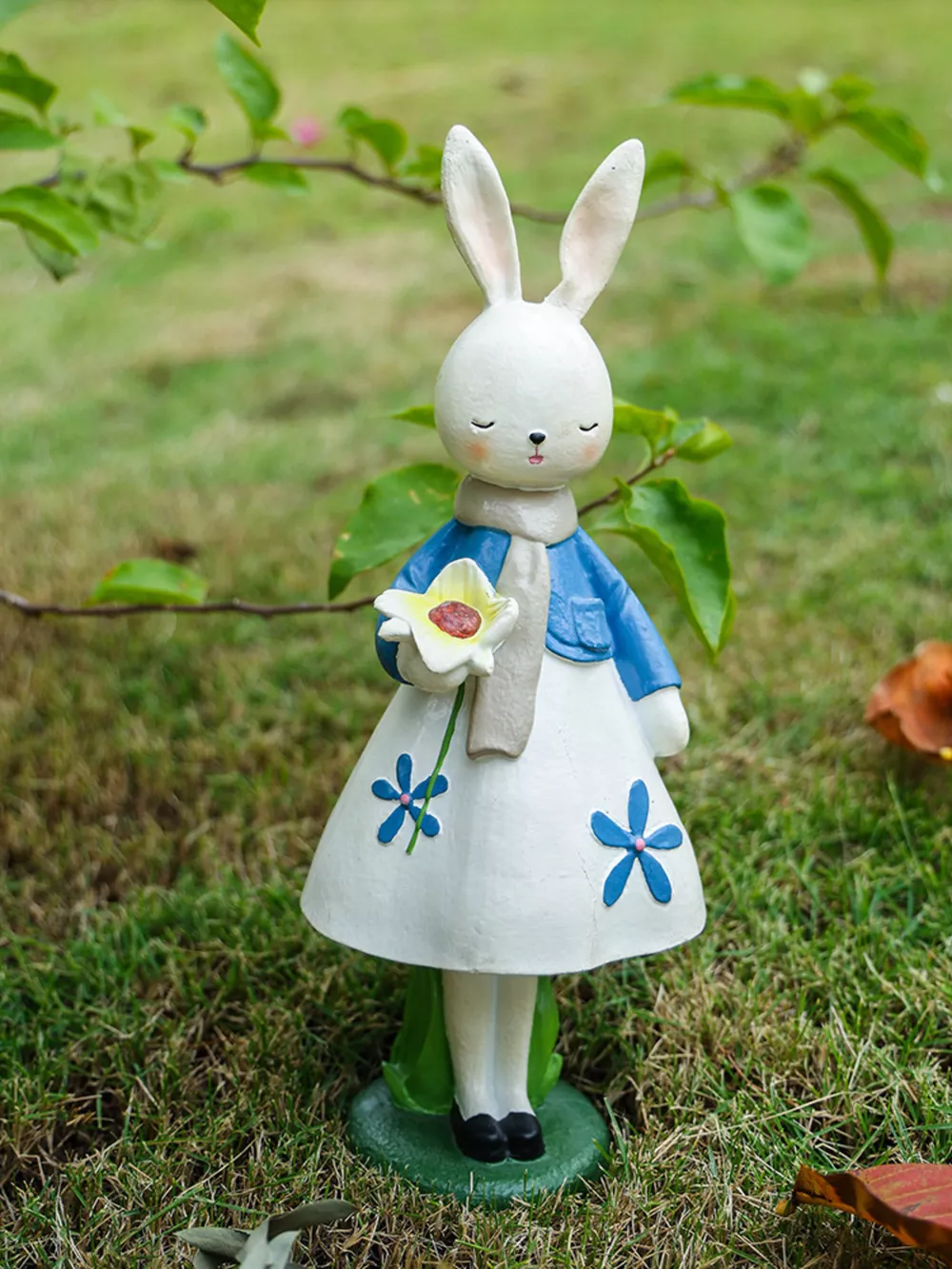Floral Dress Rabbit Decorative Ornament, image 2