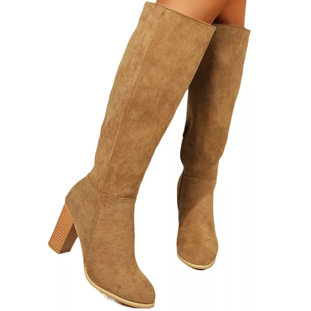 Point Toe Block Heels Boots, image 3