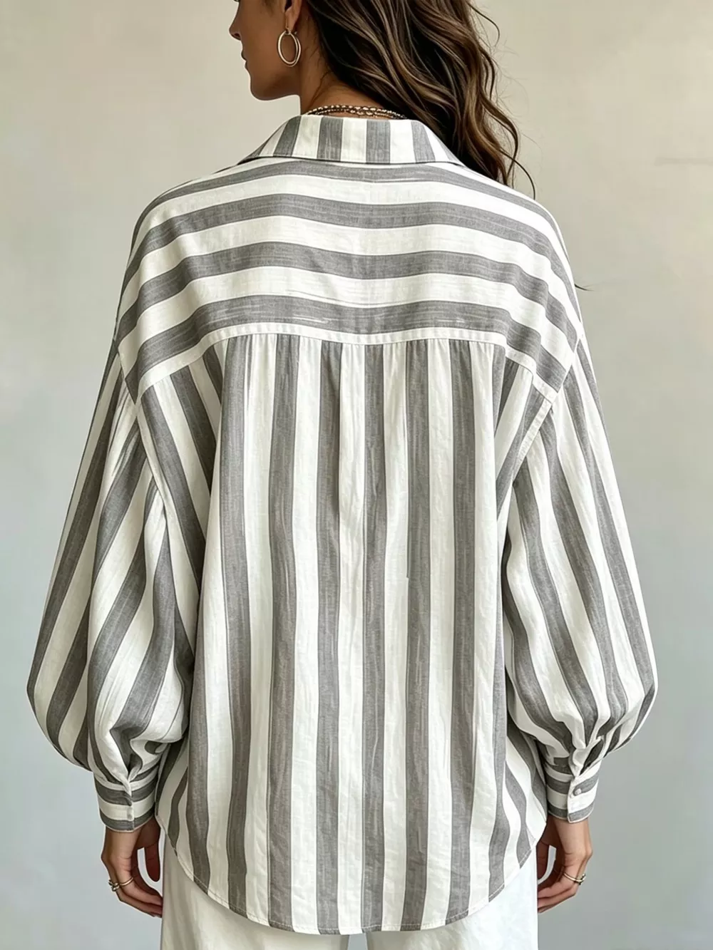 Striped Loose Fit Shirt, image 14