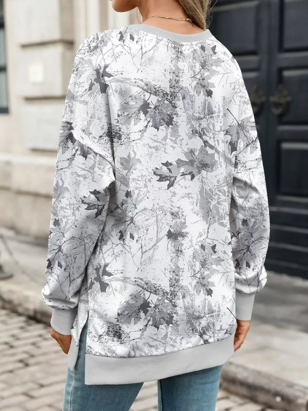 Camouflage Print Crewneck Sweatshirt, image 12