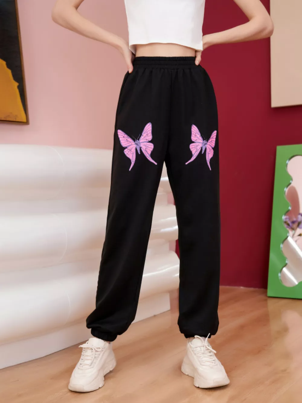 Butterfly Casual Sweatpants, image 5