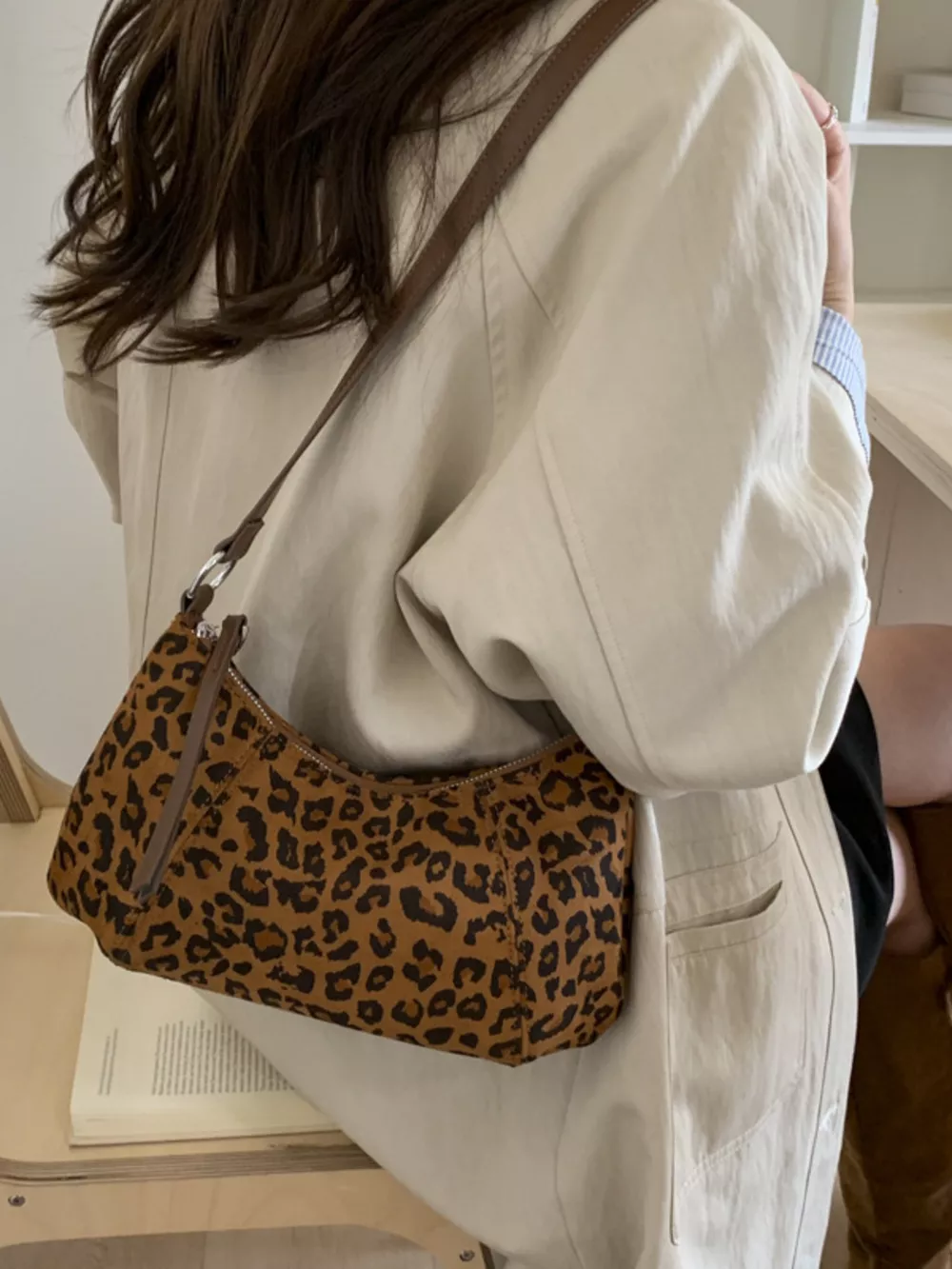 Vintage Suede Crossbody Bag, image 14