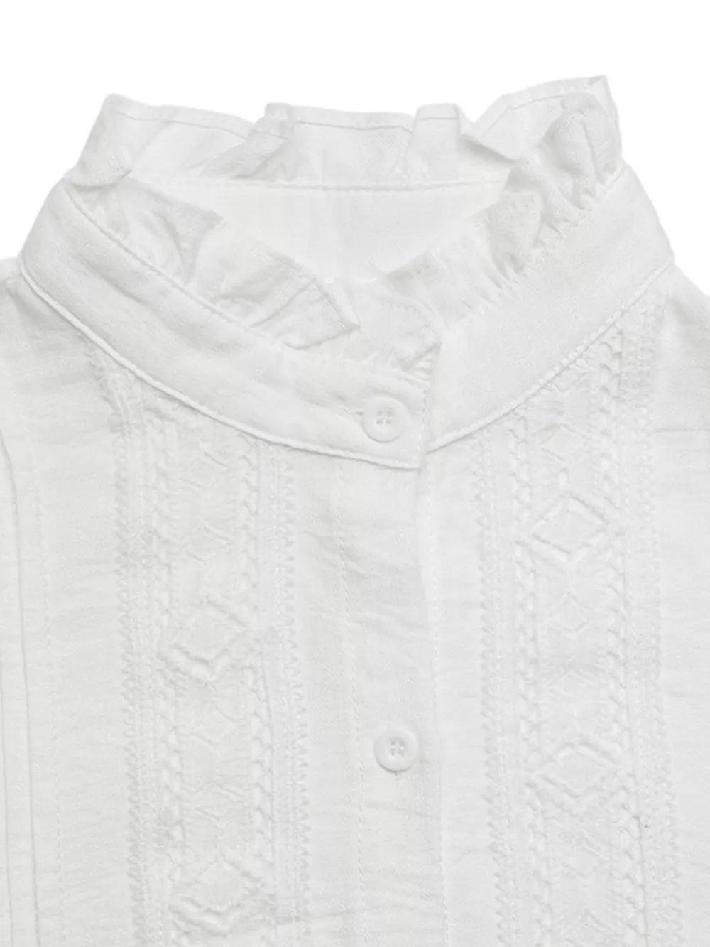 Lace Trim Long Sleeve Shirt, image 7