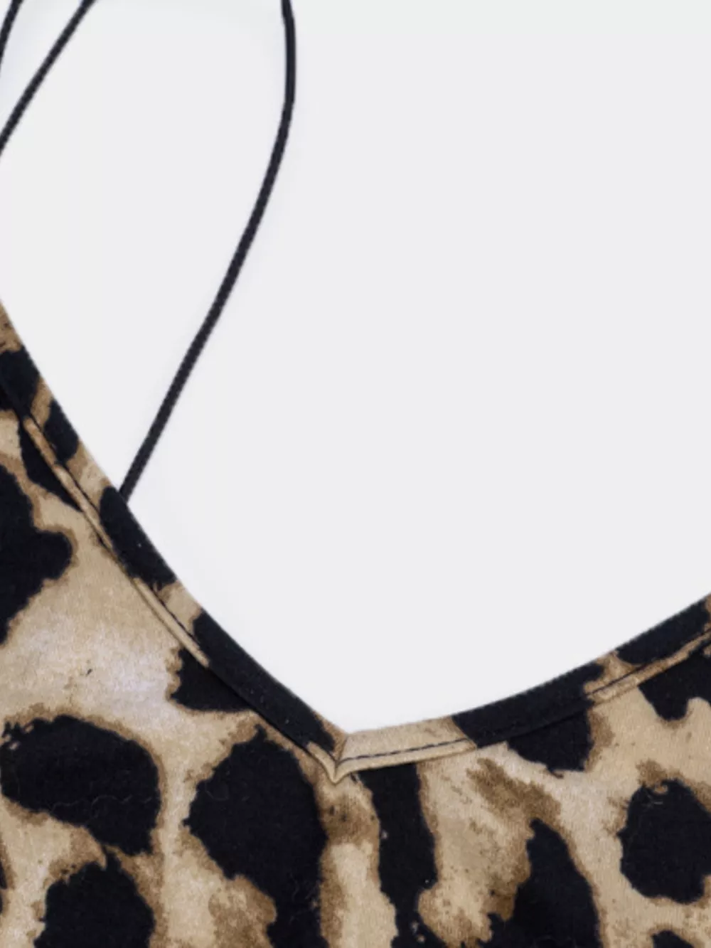 Leopard Print Spaghetti Strap Midi Dress, image 8