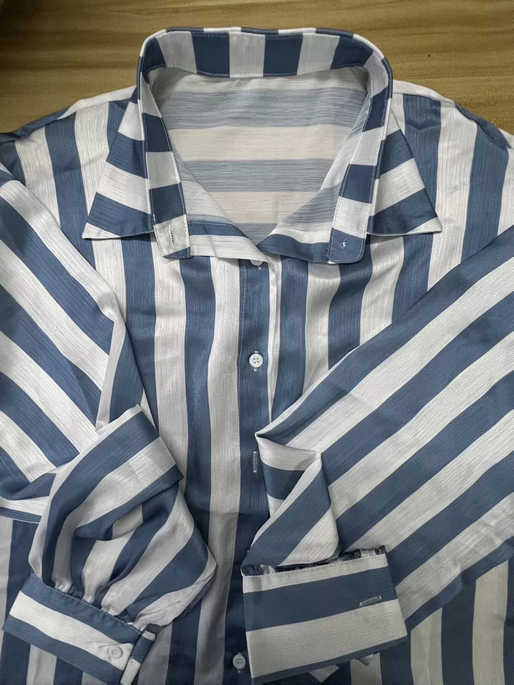 Striped Loose Fit Shirt, image 8