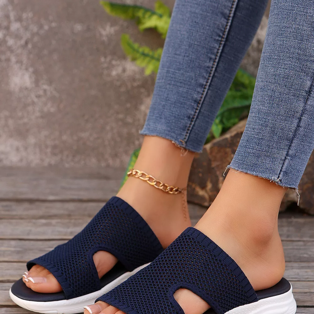 Breathable Mesh Open Toe Sandals, image 3