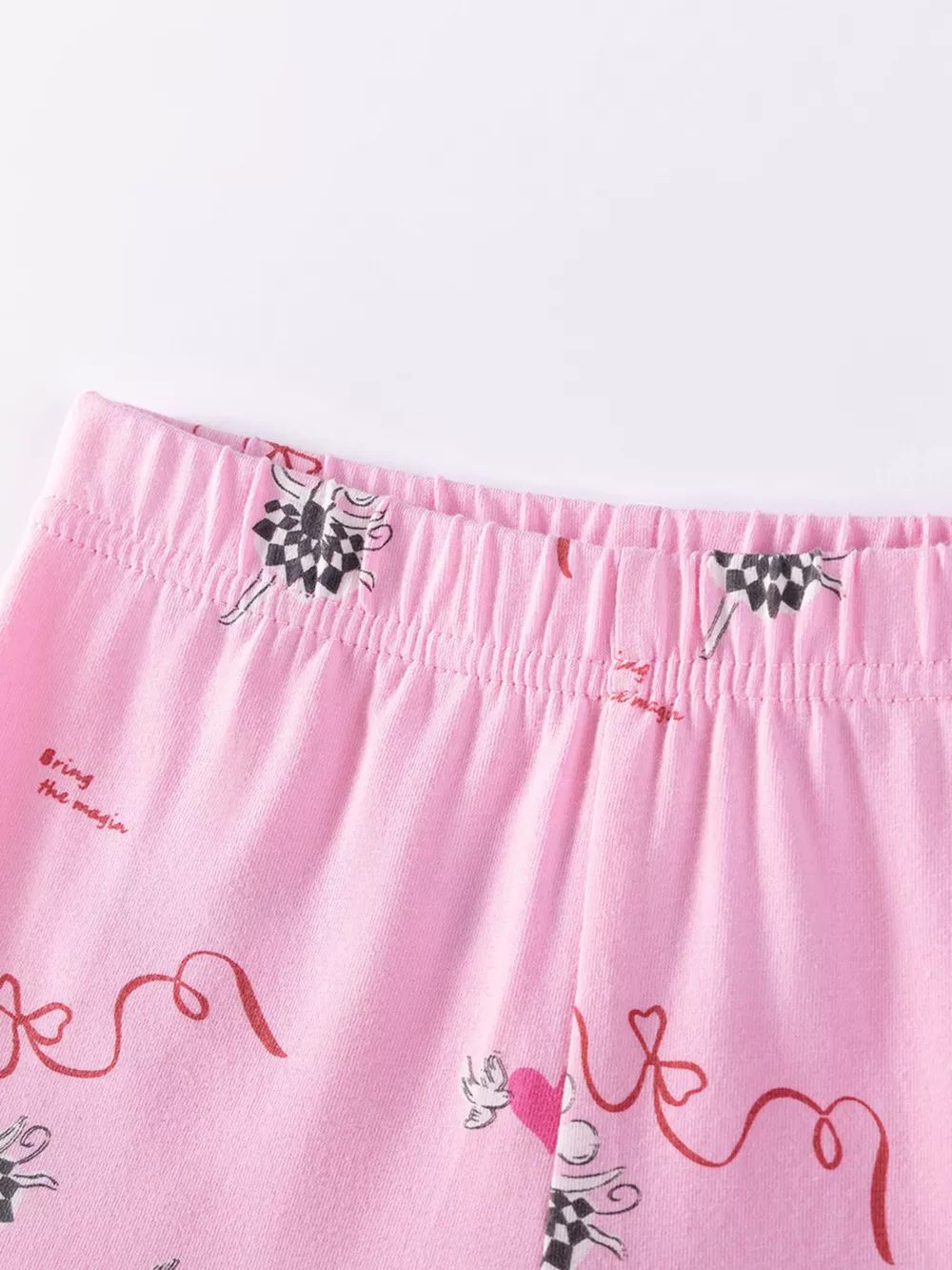 Children's Ruffled Hem Top and Capris Pants Set, image 2