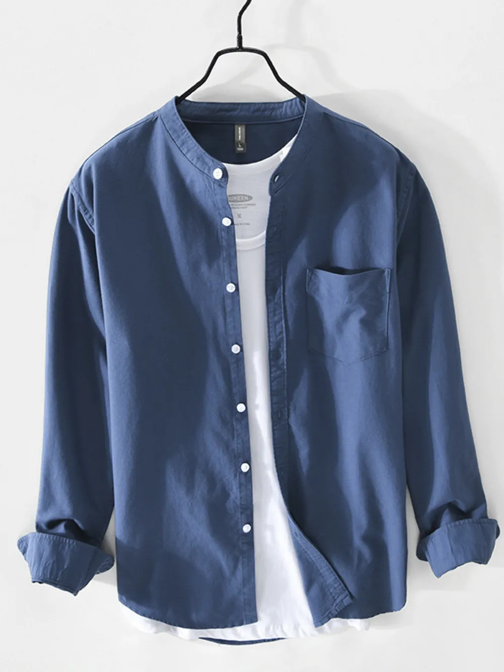 Men's Plus Size Button Up Long Sleeve Shirt, image 5