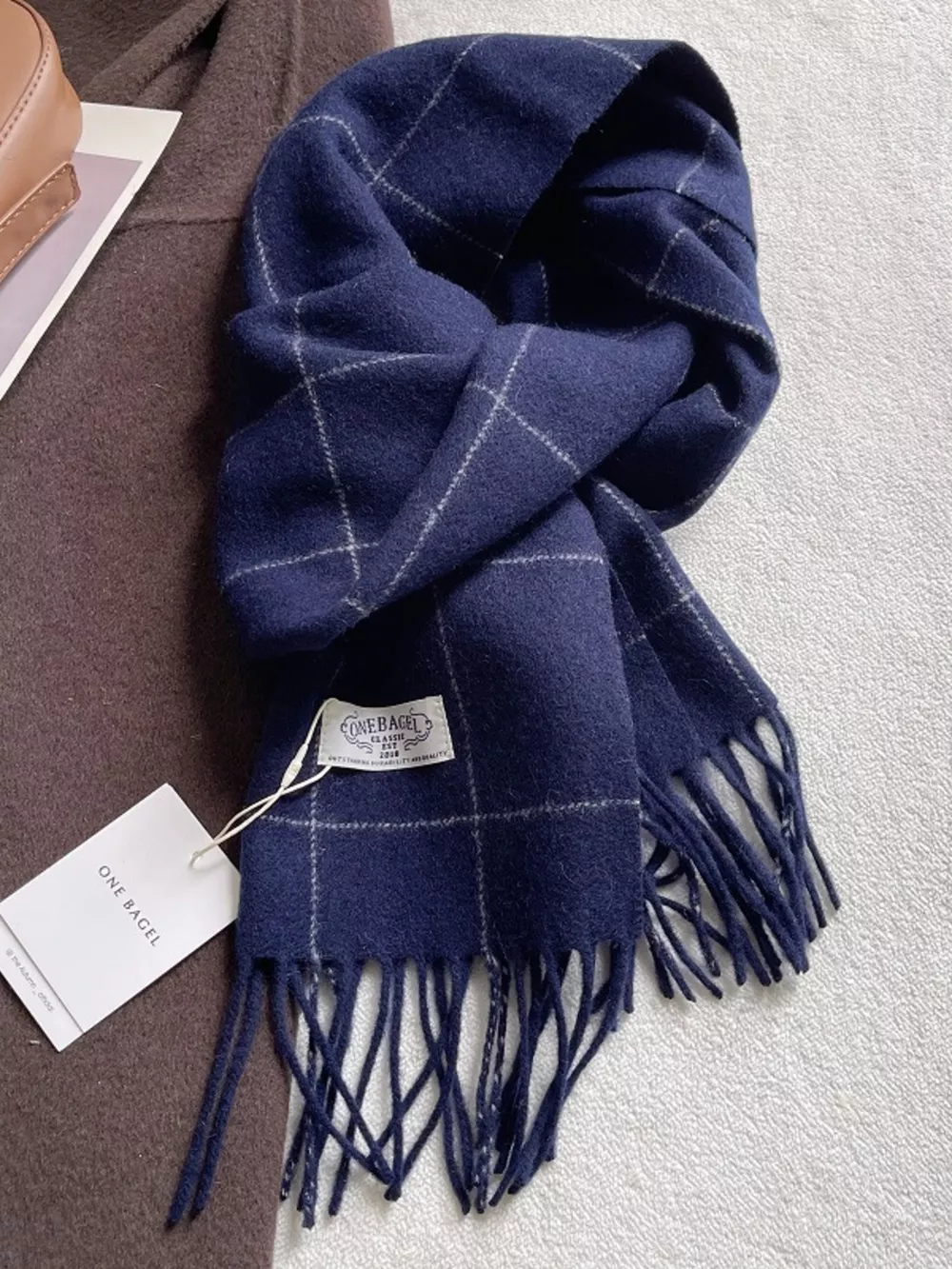 Plaid Fringe Scarf, image 5