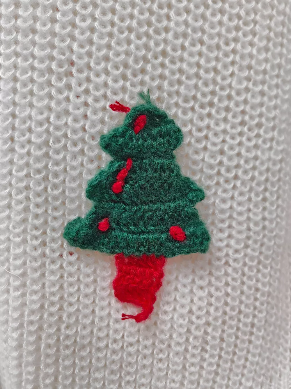 Festive Christmas Applique V-Neck Knit Cardigan, image 8