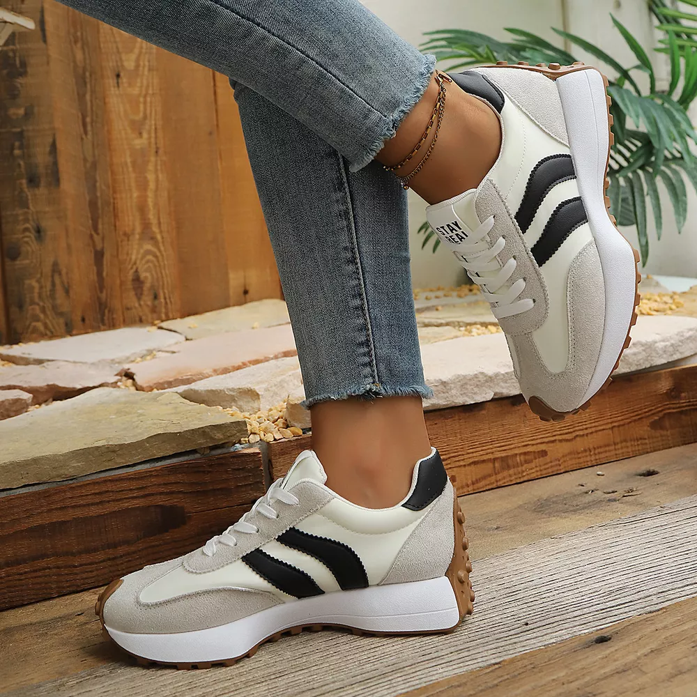 Round Toe Lace Up Sneakers, image 6