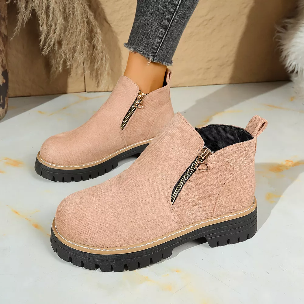 Round Toe Platform Boots, image 7