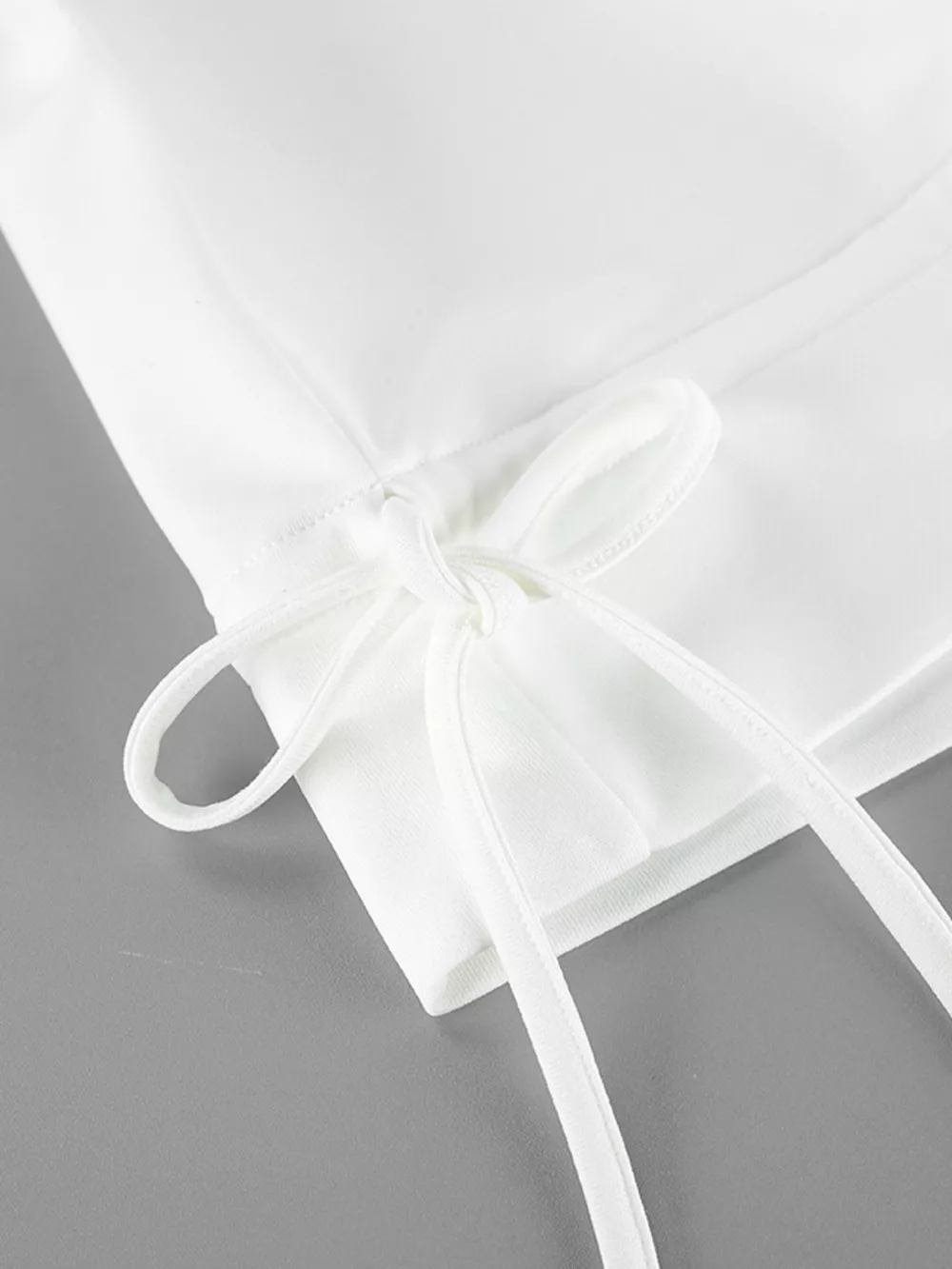 Ruffled Hem One Shoulder Sweatshirt, image 12