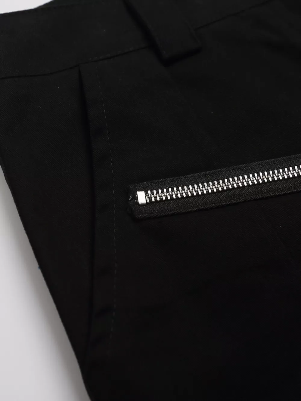 Men's Zipper Detail Wide Leg Capris, image 4