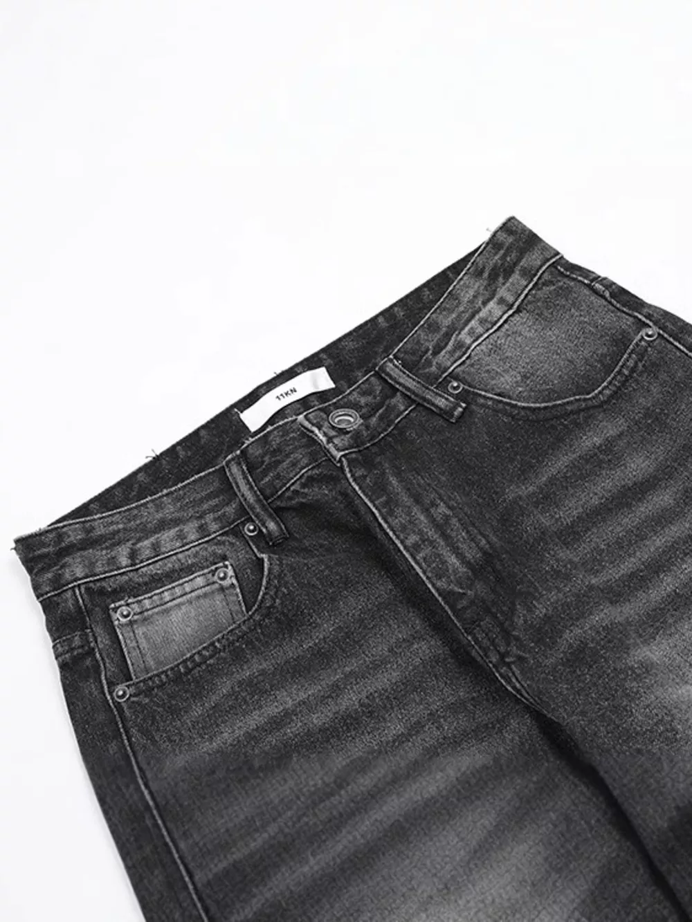 Men's Washed Wide Leg Jeans, image 5