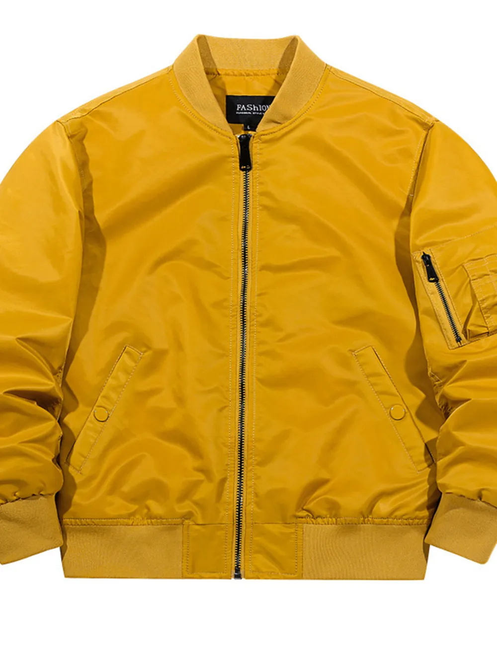 Men's Full Size Zip Up Long Sleeve Jacket Plus Size, image 7