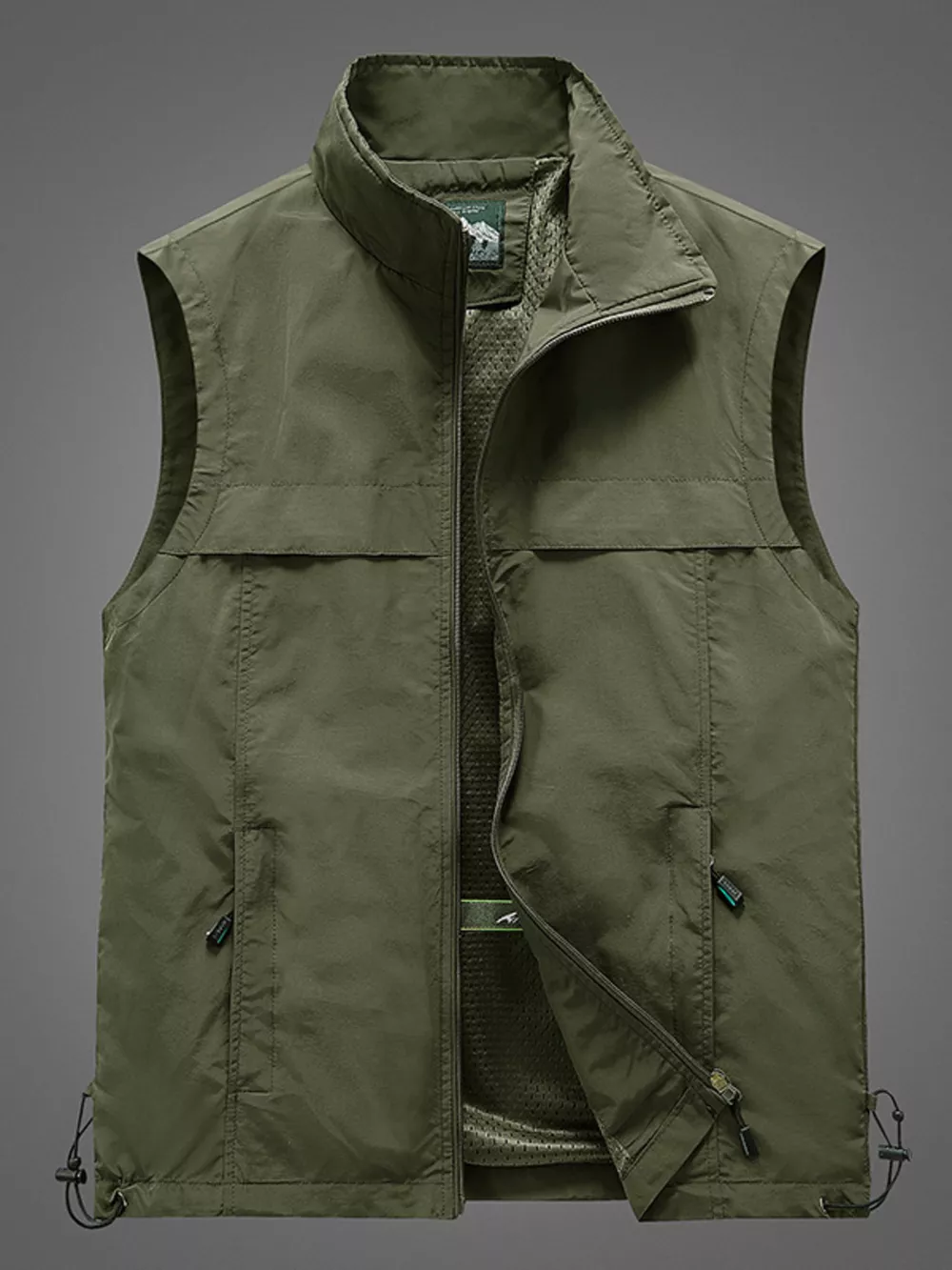 Men's Plus Size Zip Up Vest