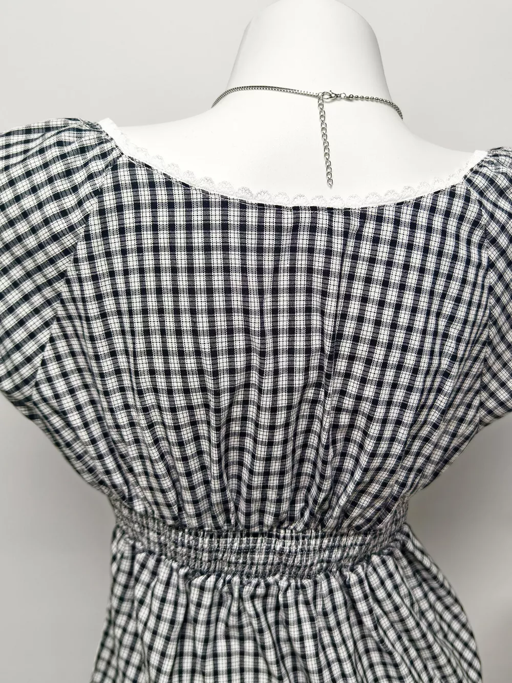 Plaid Short Sleeve Blouse, image 8