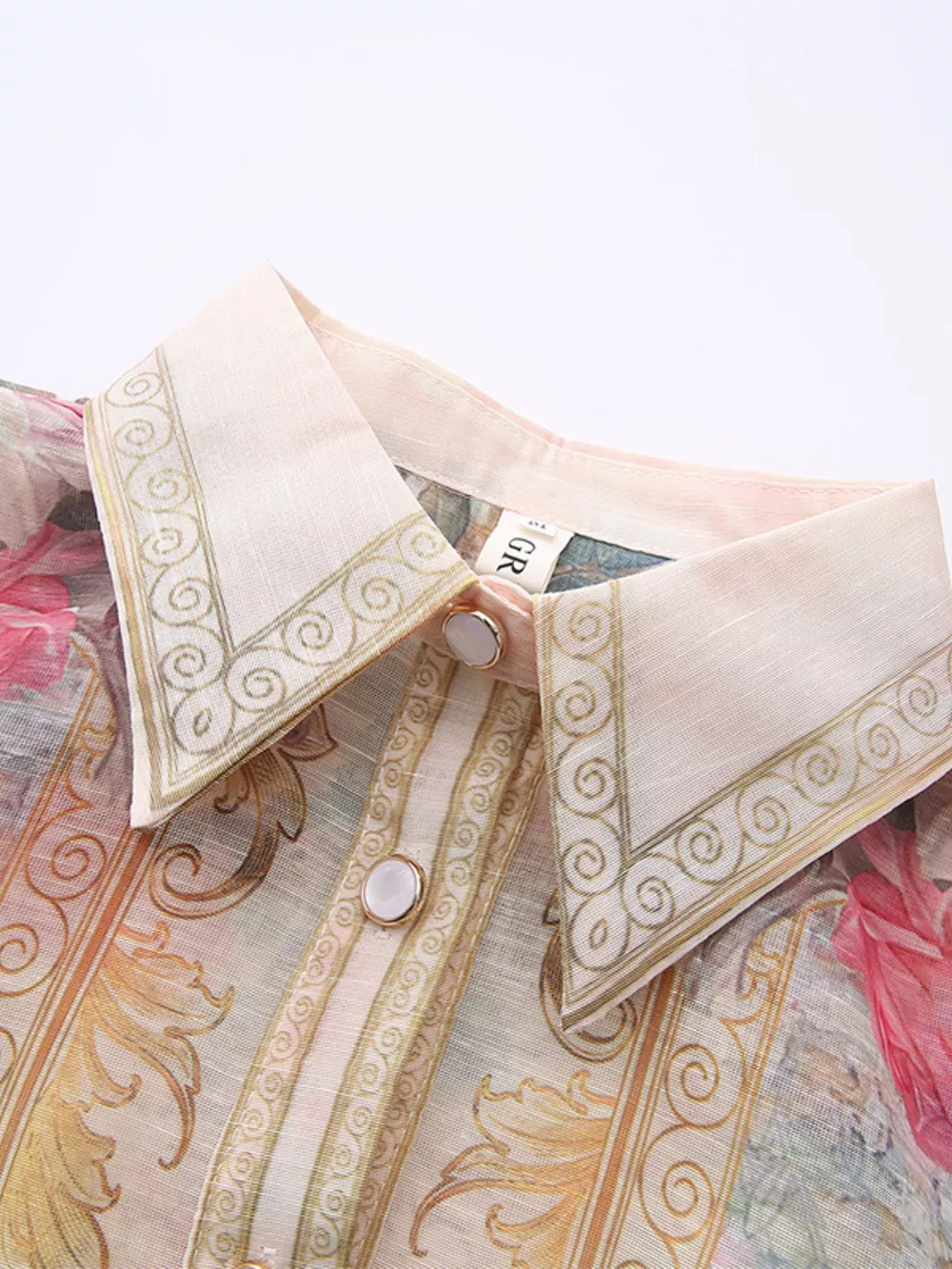 Floral Print Belted Shirt Dress, image 3
