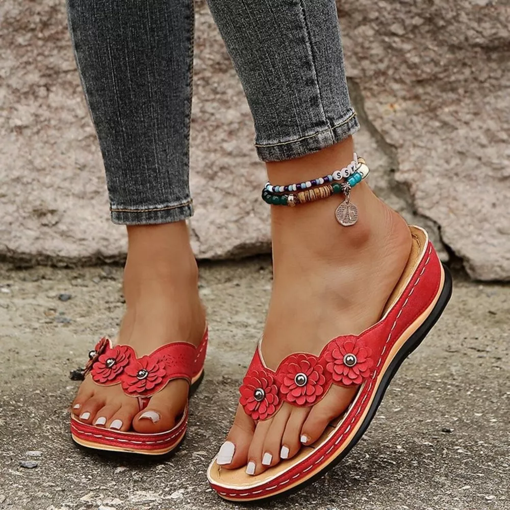 Toe Post Wedge Sandals, image 10