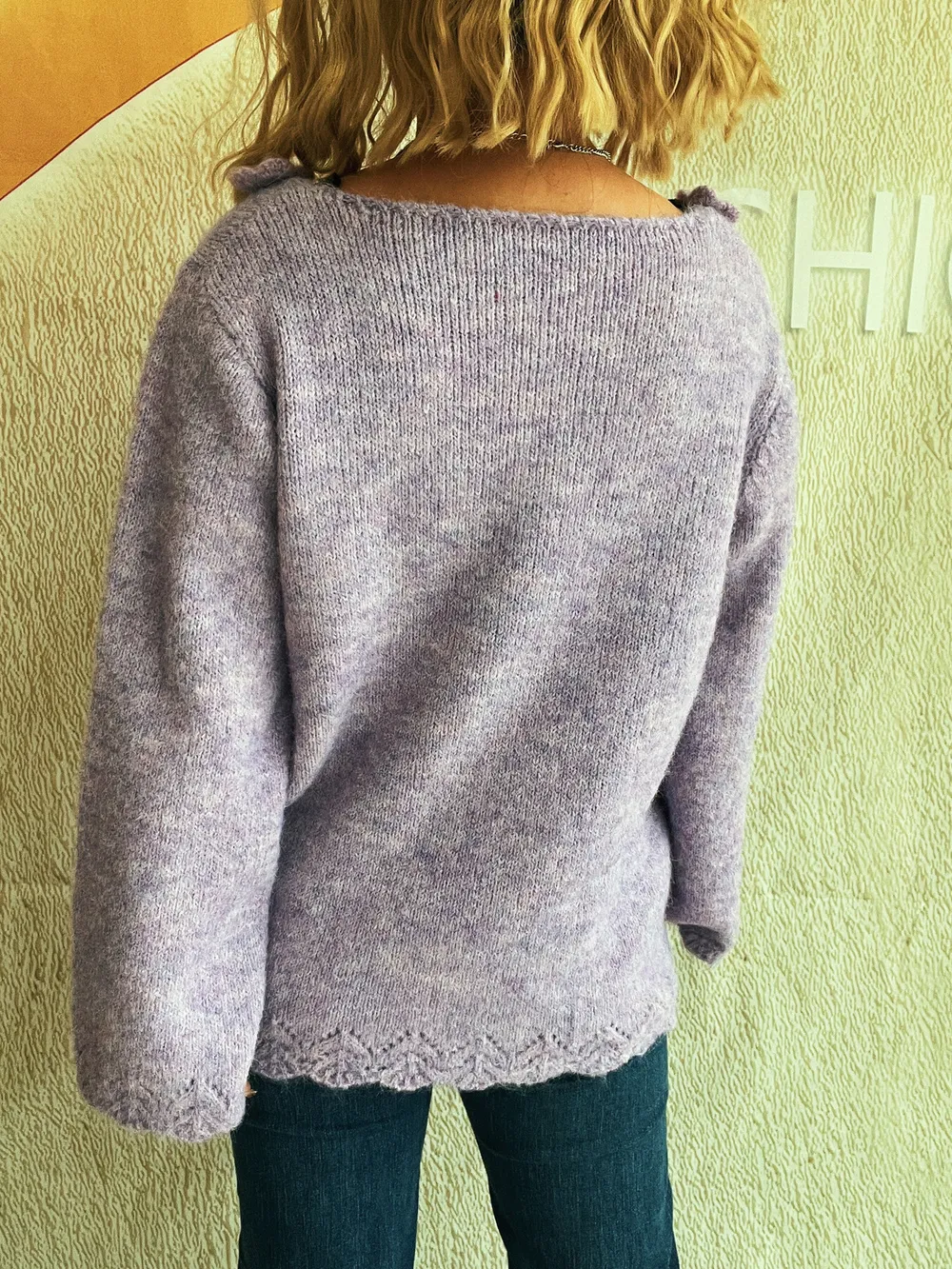 Flower V-Neck Long Sleeve Sweater, image 23