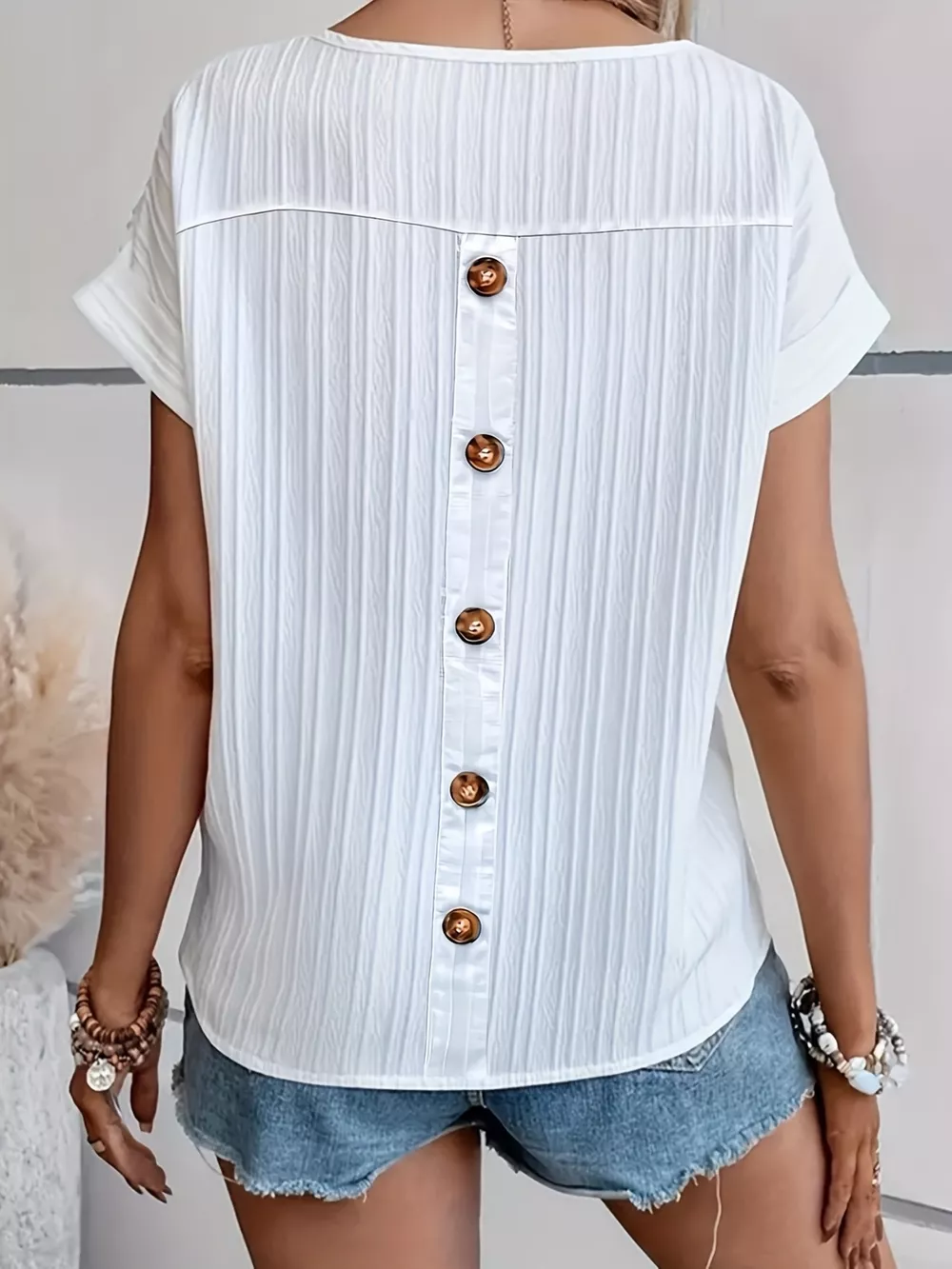 Textured Short Sleeve T-Shirt, image 6