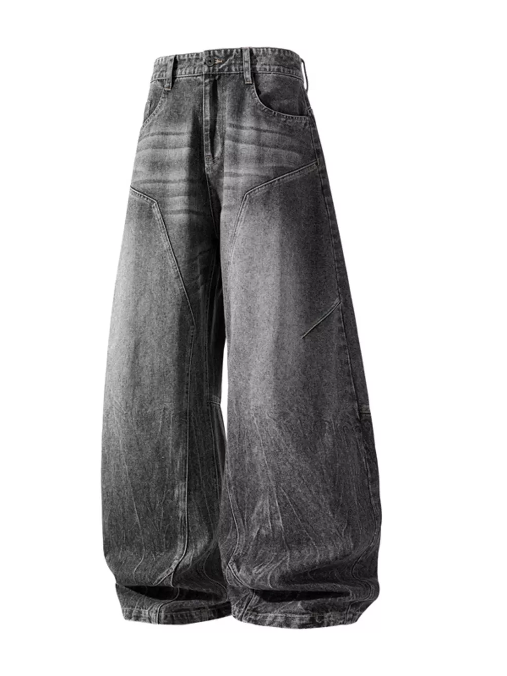 Men's Plus Size Wide Leg Jeans, image 4