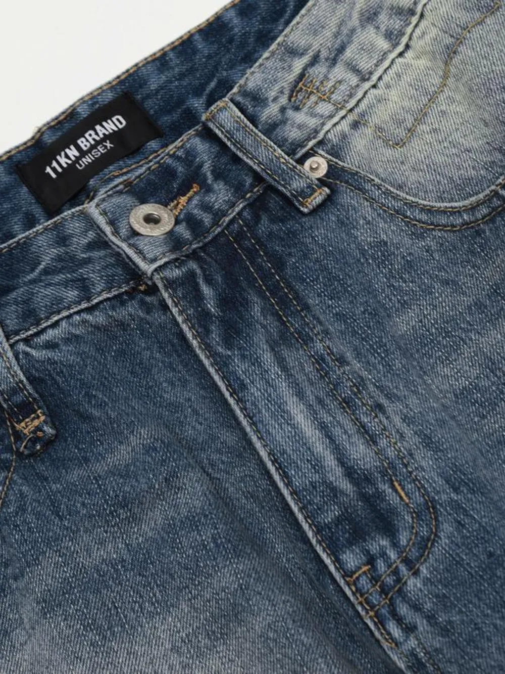 Men's Vintage Wash Distressed Jeans, image 12