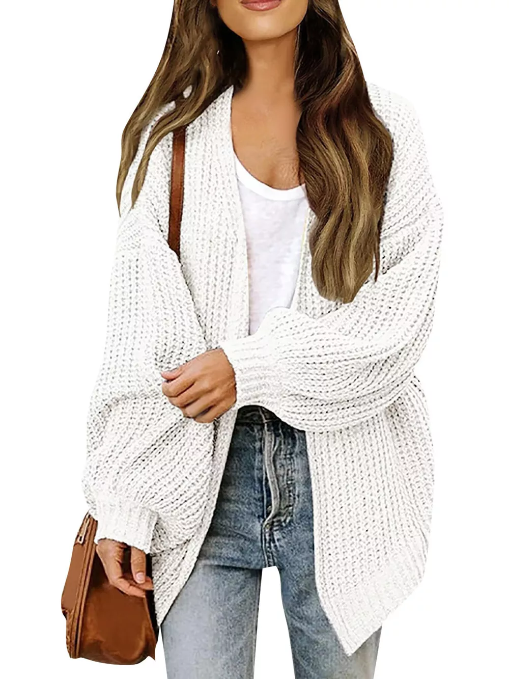 Open-Front Chunky Knit Cardigan, image 27