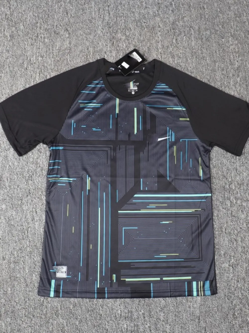Men's Plus Size Printed Round Neck Active T-Shirt