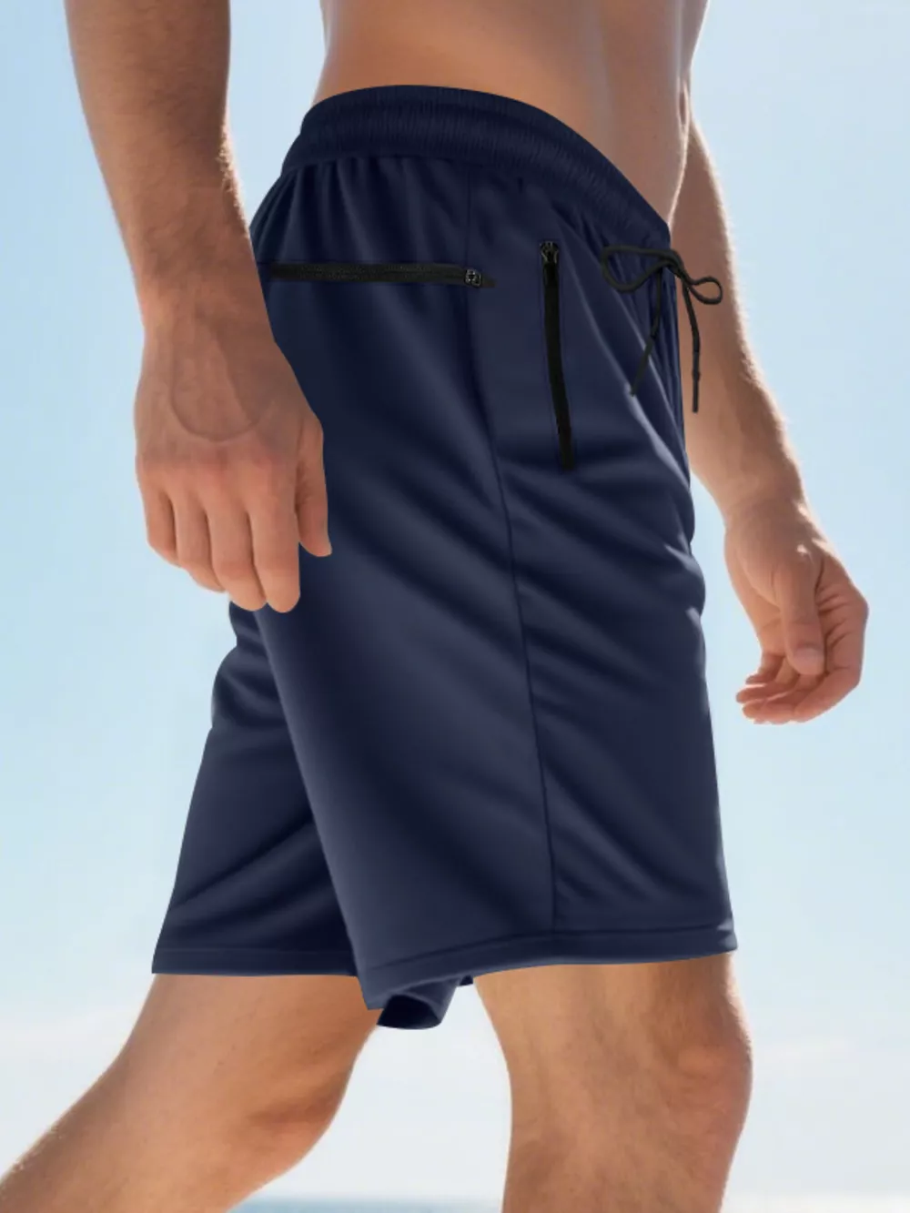 Men's Full Size Drawstring Casual Shorts Plus Size, image 4