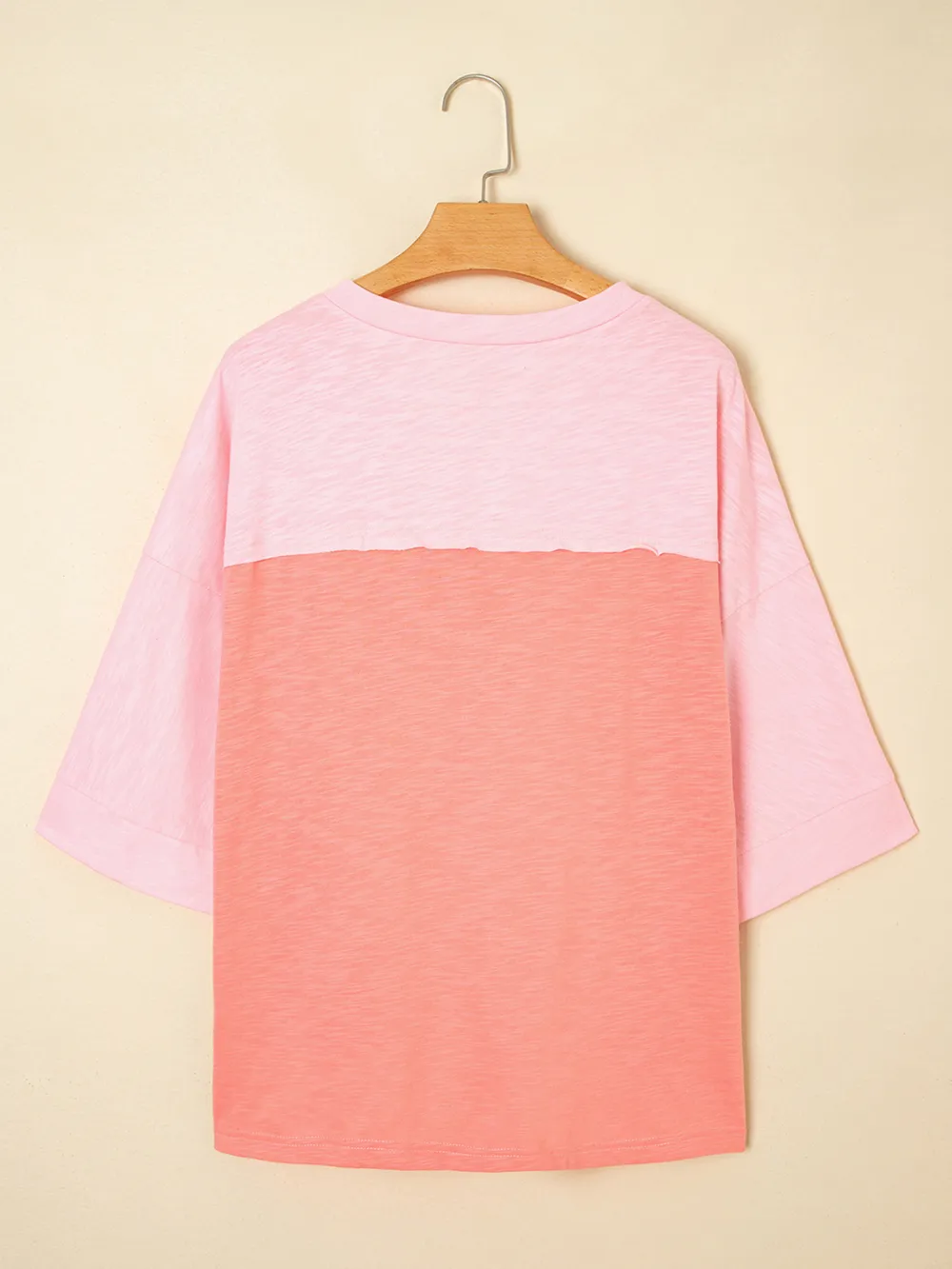 Flower Patched Exposed Seam Oversized T Shirt, image 3