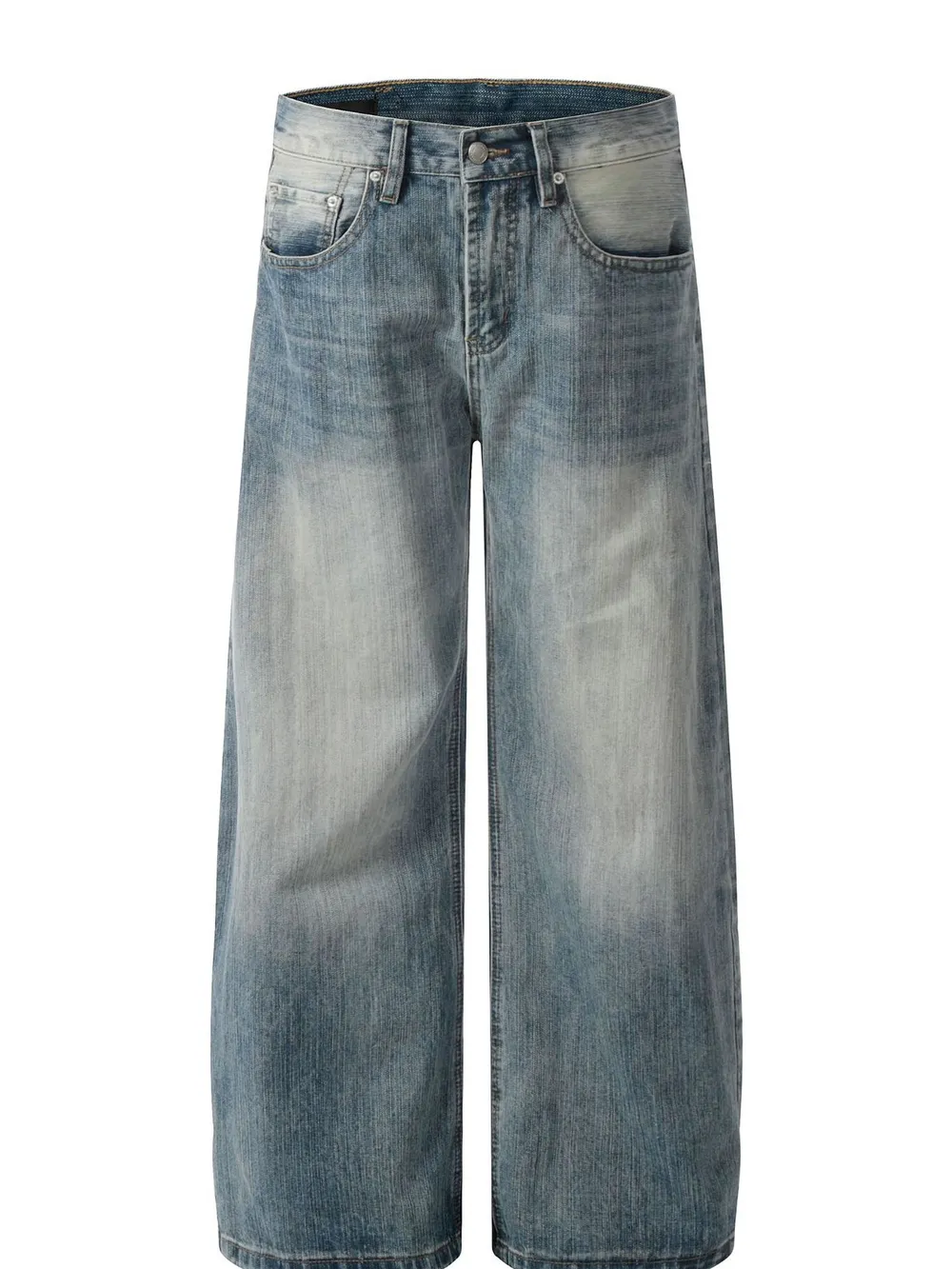 Men's Wide Leg Relaxed Fit Jeans
