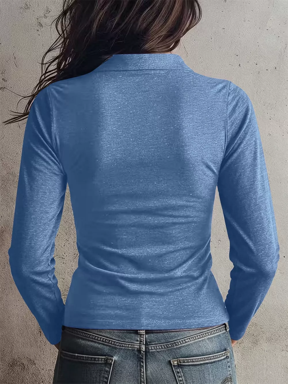 Slim Fit Long Sleeve Quarter-Zip T-Shirt, image 17