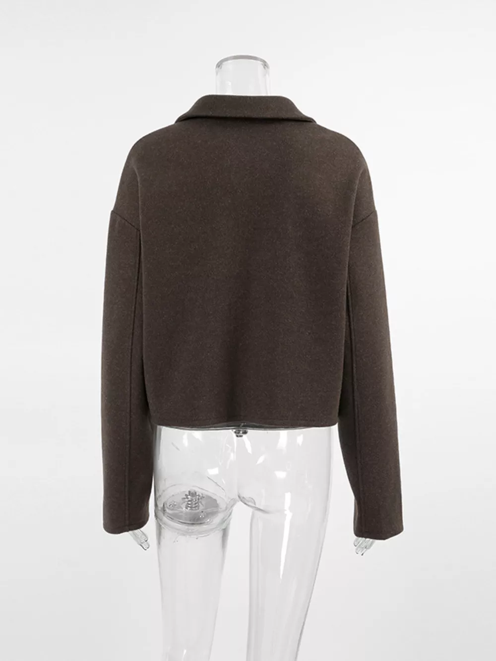 Zip Up Dropped Shoulder Jacket, image 8