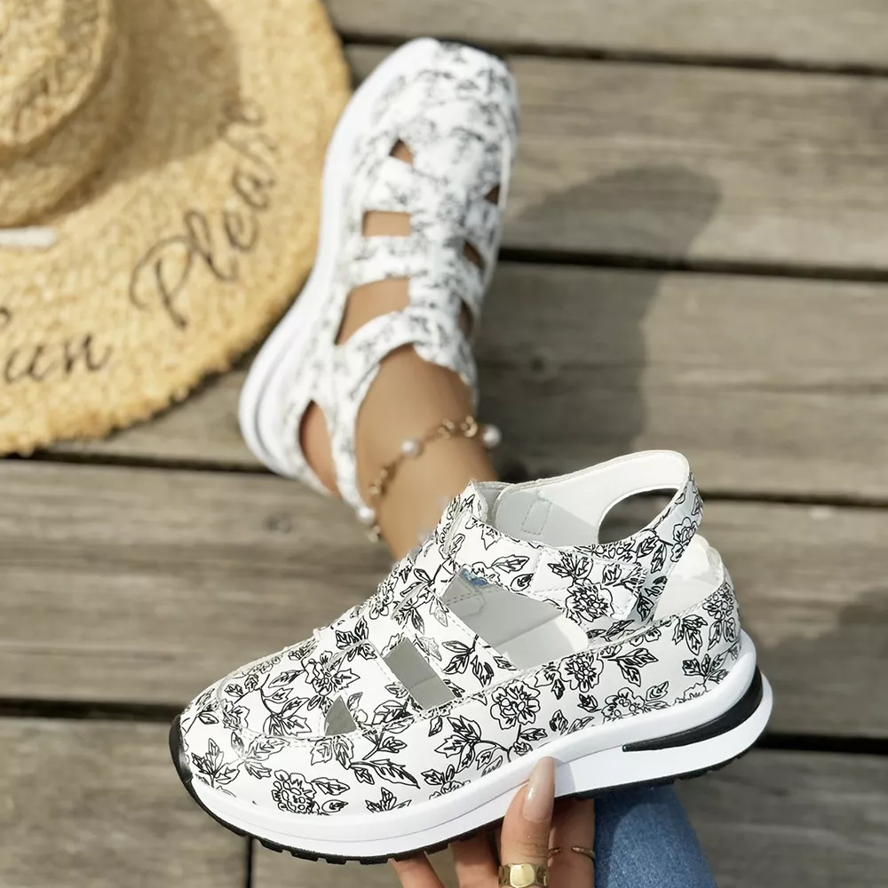 Cutout Velcro Sandals, image 9