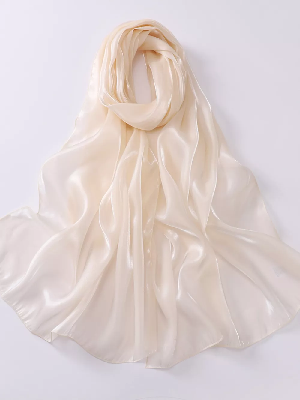 Solid Color Organza Scarf