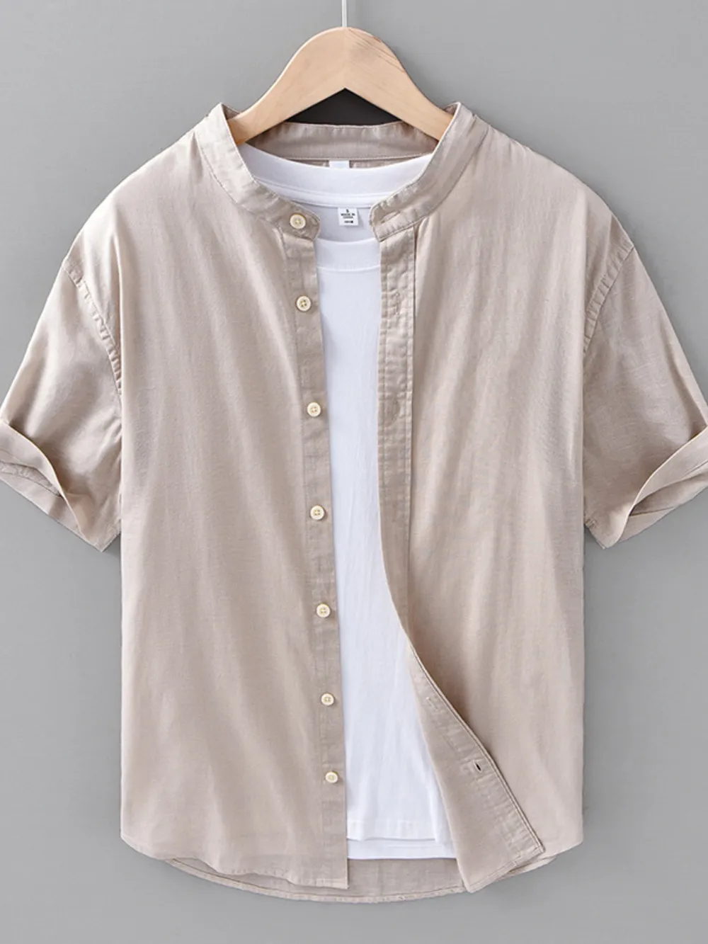 Men's Plus Size Button Up Short Sleeve Shirt, image 4