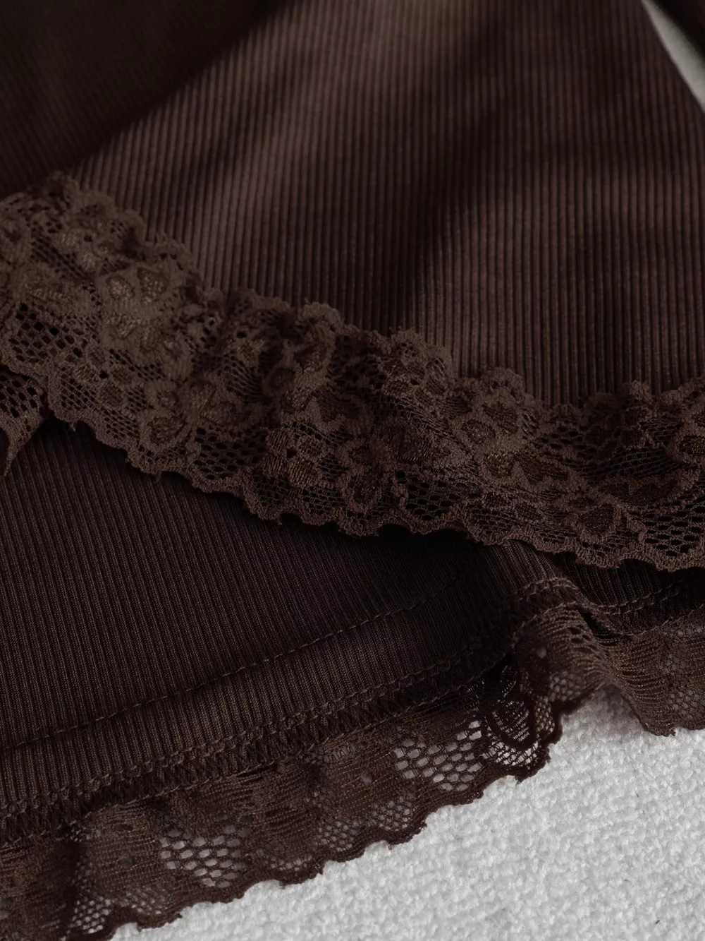 Lace Trim Flare Sleeve Blouse, image 8