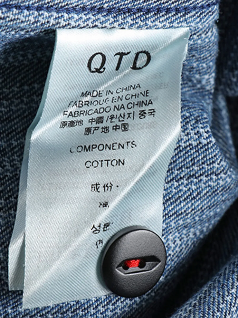 Men's Striped Button Down Denim Shirt, image 16